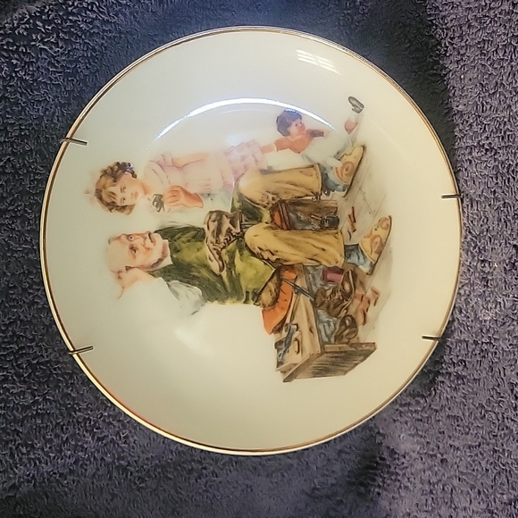 Museum Collections, Inc Other - Norman Rockwell inspired plate The Cobbler Museum Collections, Inc. 1886. 6 1/2"